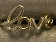 14K Yellow "love"  Ring 1,2g