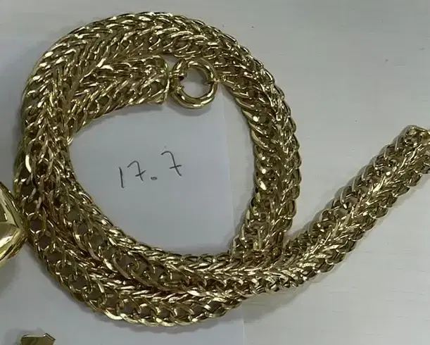 Wish Fine Jewelry 14K Yellow Gold Doble Chain Necklace 17.7g