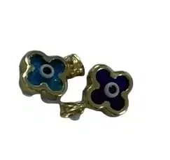 Wish Fine Jewelry 14K Yellow Gold Evil Eye Flower Shape Pendant 1g | Thumbnail 1 Wish Fine Jewelry 14K Yellow Gold Evil Eye Flower Shape Pendant 1g | Thumbnail 1