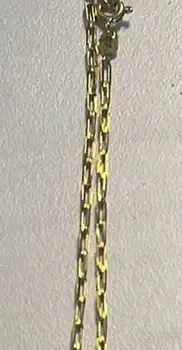 14K Yellow Gold Link Chain Necklace 5g - 24"