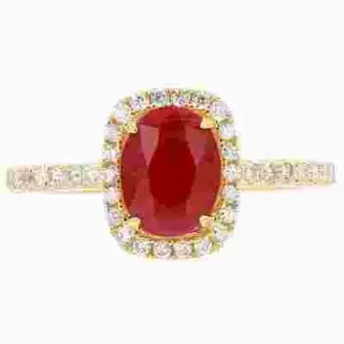 Wish Fine Jewelry 14K YG 0.30 CTW DIA RUBY | Thumbnail 1 Wish Fine Jewelry 14K YG 0.30 CTW DIA RUBY | Thumbnail 1