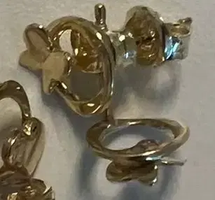 Wish Fine Jewelry 14K YG 1,2g Butterfly Earrings | Thumbnail 1