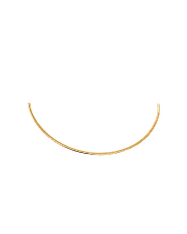 14K YG 11.g Hard Necklace Small