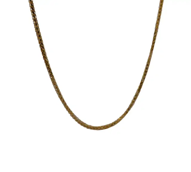 14K YG 9g Spiga Link Chain Necklace