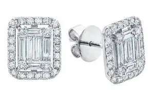 Wish Fine Jewelry 14KW DIAMOND EARRING | Thumbnail 1