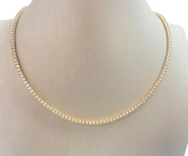 Wish Fine Jewelry 14KY-24.0G D:9.50CT TENNIS