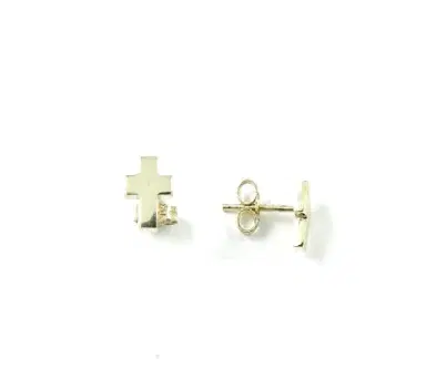 Wish Fine Jewelry 14KY_Mini Cross Plain | Thumbnail 1