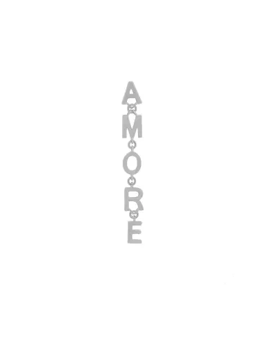 Wish Fine Jewelry 18K Gold Amore Single Dangle Drop Earrings | Thumbnail 2 Wish Fine Jewelry 18K Gold Amore Single Dangle Drop Earrings | Thumbnail 2