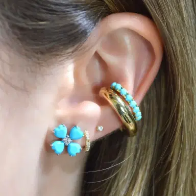 Wish Fine Jewelry 18K Gold Chunky Ear Cuff | Thumbnail 3
