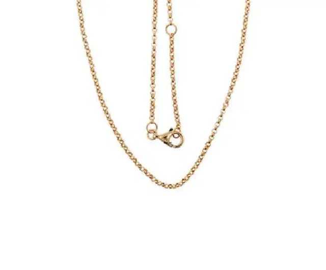 18K Gold long Chain Necklace