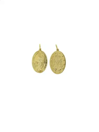 Wish Fine Jewelry 18K Gold Medal Our Lady Pendant | Thumbnail 2 Wish Fine Jewelry 18K Gold Medal Our Lady Pendant | Thumbnail 2