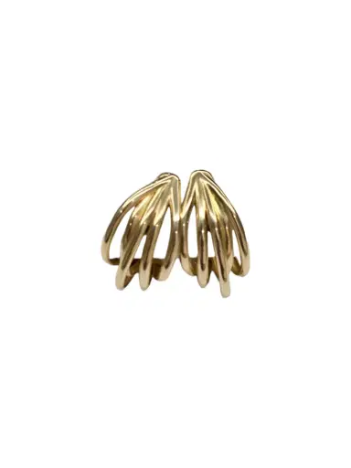Wish Fine Jewelry 18K Gold Multi Row Earrings | Thumbnail 1 Wish Fine Jewelry 18K Gold Multi Row Earrings | Thumbnail 1