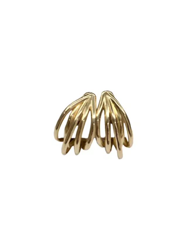 Wish Fine Jewelry 18K Gold Multi Row Earrings