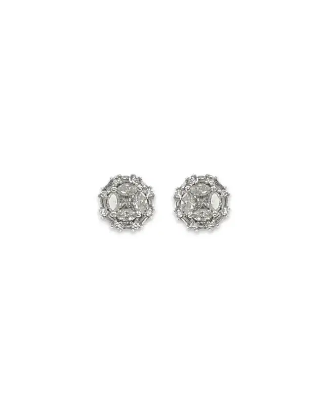 18K WG 3/4 CTW DIA