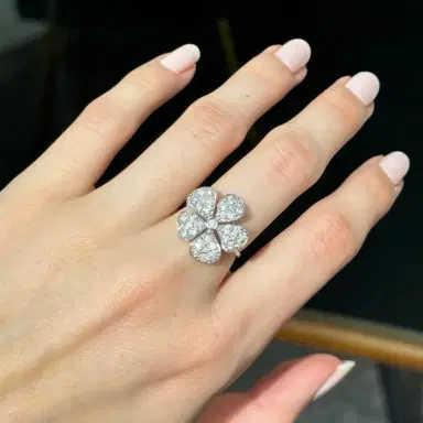 Wish Fine Jewelry 18KW DIA 1.00 Flower Ring | Thumbnail 2