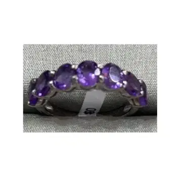 Wish Fine Jewelry 18KW-2.50GM Ametist - 7Pcs | Thumbnail 2