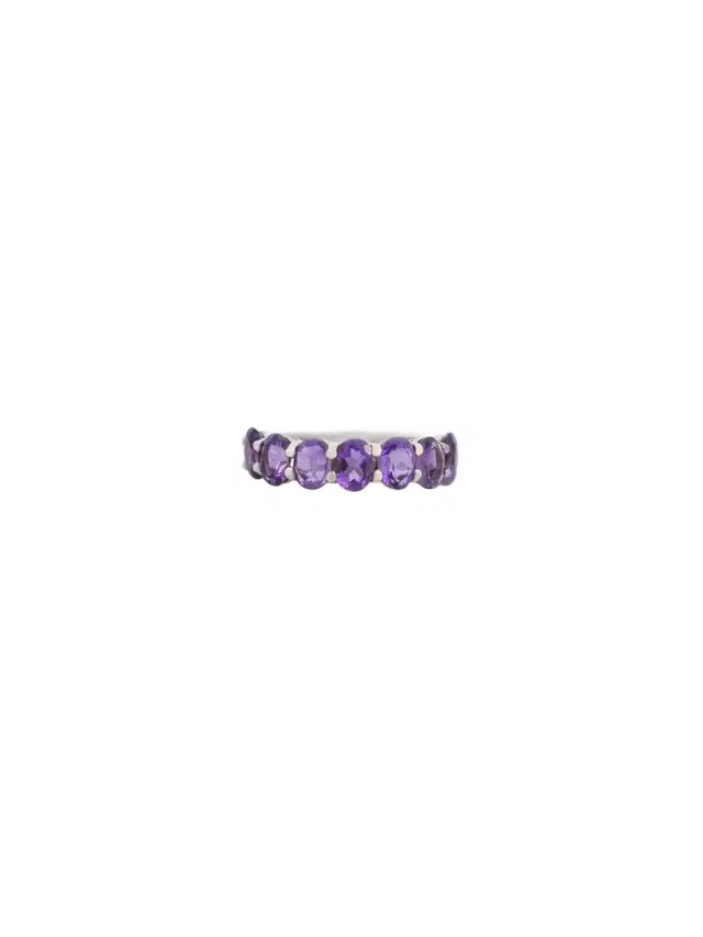 Wish Fine Jewelry 18KW-2.50GM Ametist - 7Pcs