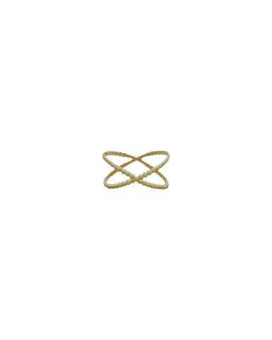Wish Fine Jewelry 18KY 2.0g Bead Ring X | Thumbnail 1 Wish Fine Jewelry 18KY 2.0g Bead Ring X | Thumbnail 1
