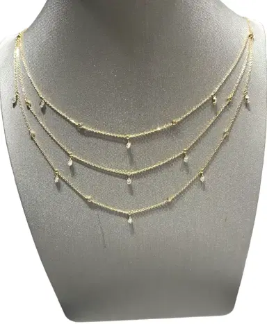 Wish Fine Jewelry 18KY Bolinha e Trapezio | Thumbnail 1