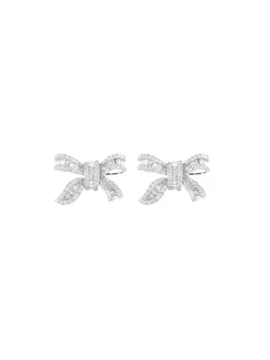 Wish Fine Jewelry 2.00ct Diamond 18K Gold Bow Earrings | Thumbnail 2 Wish Fine Jewelry 2.00ct Diamond 18K Gold Bow Earrings | Thumbnail 2