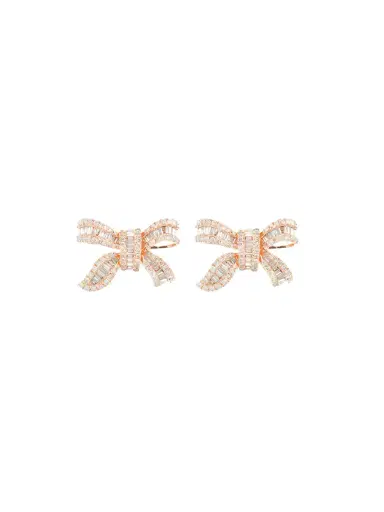 Wish Fine Jewelry 2.00ct Diamond 18K Gold Bow Earrings | Thumbnail 1 Wish Fine Jewelry 2.00ct Diamond 18K Gold Bow Earrings | Thumbnail 1