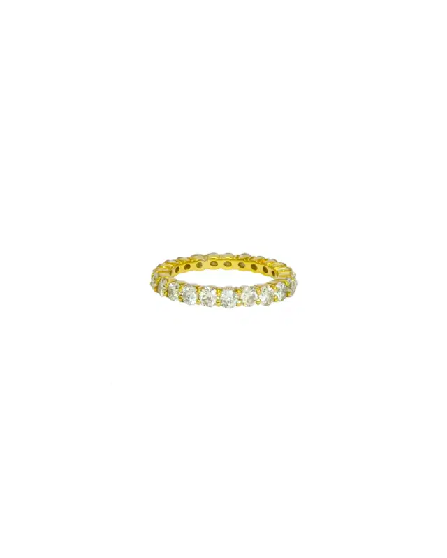 Wish Fine Jewelry 2.05ct Diamond 18K Gold Eternity Ring