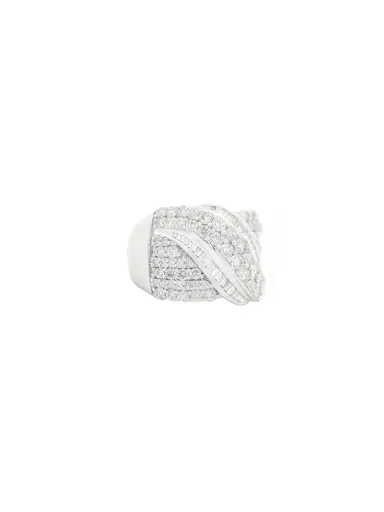 Wish Fine Jewelry 2.0ct Diamond 14K Gold Crossover Ring | Thumbnail 2