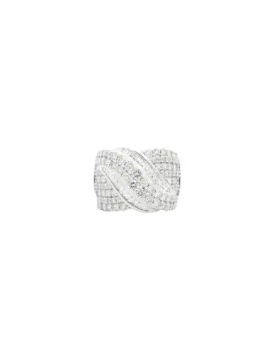 Wish Fine Jewelry 2.0ct Diamond 14K Gold Crossover Ring | Thumbnail 1