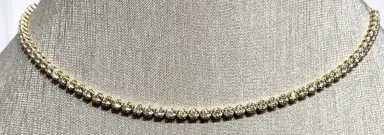 Wish Fine Jewelry 2.0ct Diamond Yellow Gold Chocker Neclace | Thumbnail 1