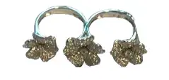 Wish Fine Jewelry 2.0cts Diamond 18K Gold Two-Finger Flower Ring | Thumbnail 1