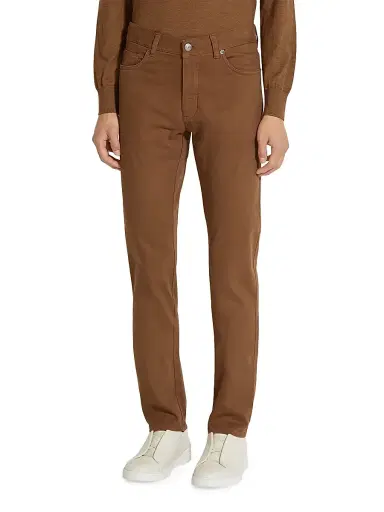 ZEGNA Men's Stretch Cotton Roccia Jeans - Dark Foliage | Thumbnail 2 ZEGNA Men's Stretch Cotton Roccia Jeans - Dark Foliage | Thumbnail 2