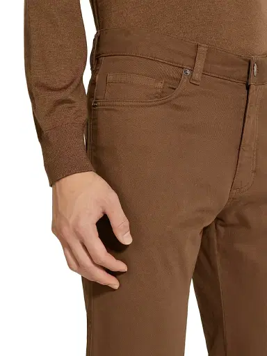 ZEGNA Men's Stretch Cotton Roccia Jeans - Dark Foliage | Thumbnail 5 ZEGNA Men's Stretch Cotton Roccia Jeans - Dark Foliage | Thumbnail 5
