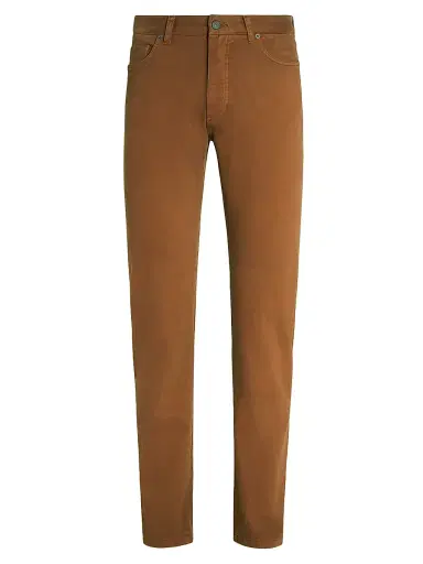 ZEGNA Men's Stretch Cotton Roccia Jeans - Dark Foliage | Thumbnail 1 ZEGNA Men's Stretch Cotton Roccia Jeans - Dark Foliage | Thumbnail 1