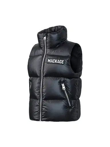 Mackage Little Kid's Charlee Down Puffer Vest - Black - Size 12 | Thumbnail 3