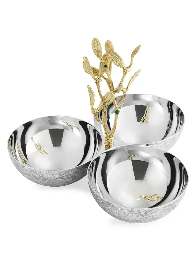 Mistletoe Triple Dish