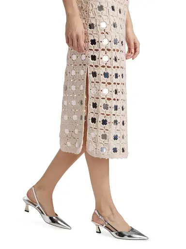 Toccin Women's Clementine Mirror Crochet Midi-Dress - | Thumbnail 6 Toccin Women's Clementine Mirror Crochet Midi-Dress - | Thumbnail 6