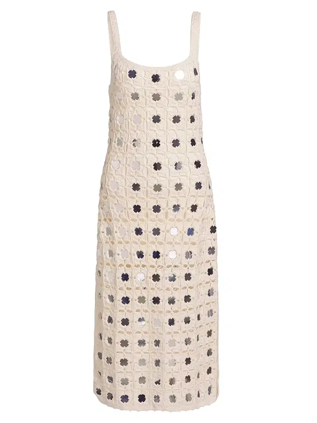 Toccin Women's Clementine Mirror Crochet Midi-Dress -