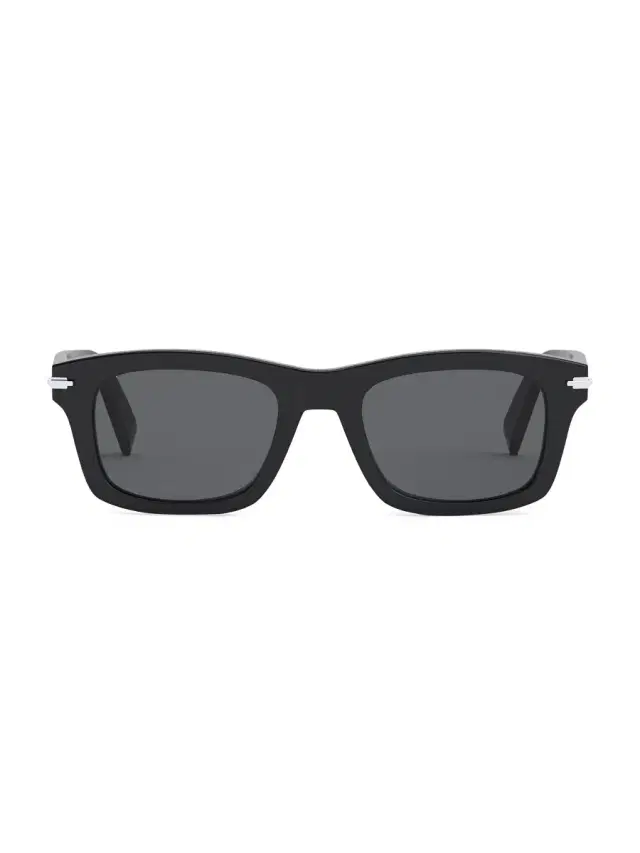 Men's DiorBlackSuit S7I 52MM Rectangular Sunglasses - Black