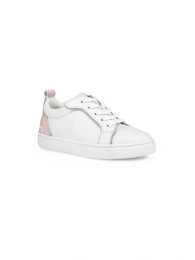 Christian Louboutin Little Kid's & Kid's Funnyto Sneakers - White Pink 1.5 (Child)