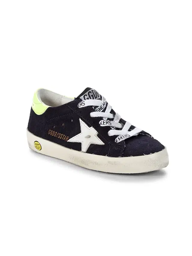 Kid's Superstar Leather Sneakers - Night Blue 13 (Child)