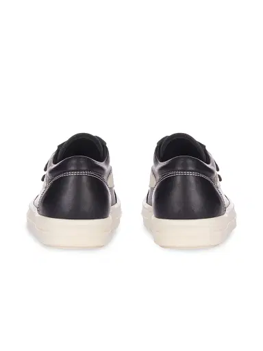 Rick Owens Little Kid's & Kid's Vintage Straps Leather Low-Top Sneakers - Black 1.5 (Child) | Thumbnail 2