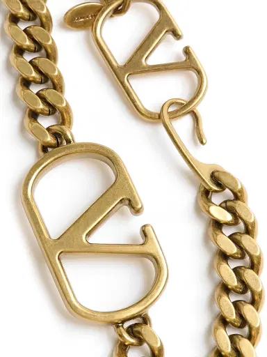 Valentino Garavani Women's VLogo Signature Chain Belt - Antique Brass - Size Medium | Thumbnail 4 Valentino Garavani Women's VLogo Signature Chain Belt - Antique Brass - Size Medium | Thumbnail 4