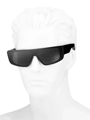 Rick Owens Men's Performa 70MM Rectangular Sunglasses | Thumbnail 4
