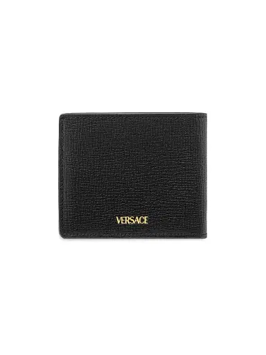 Versace Men's Leather Bifold Wallet - Black Gold | Thumbnail 3 Versace Men's Leather Bifold Wallet - Black Gold | Thumbnail 3