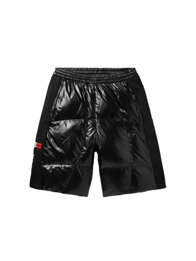 Moncler Genius adidas Originals Straight-Leg Tech Jersey-Trimmed Quilted Glossed-Shell Down Shorts - Men | Thumbnail 1 Moncler Genius adidas Originals Straight-Leg Tech Jersey-Trimmed Quilted Glossed-Shell Down Shorts - Men | Thumbnail 1