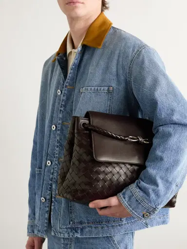 Bottega Veneta Andiamo Medium Intrecciato Leather Tote Bag - Men | Thumbnail 6 Bottega Veneta Andiamo Medium Intrecciato Leather Tote Bag - Men | Thumbnail 6