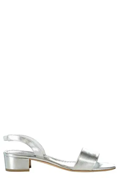 Manolo Blahnik Patopia Slingback Sandal - Silver | Thumbnail 1