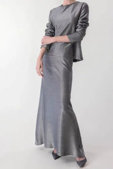 PETER COHEN Rudder Skirt - Silver Mesh | Thumbnail 2