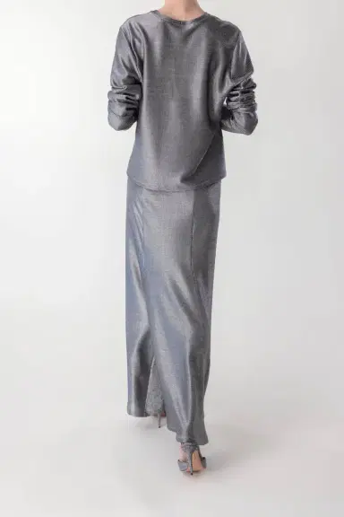 PETER COHEN Rudder Skirt - Silver Mesh | Thumbnail 4