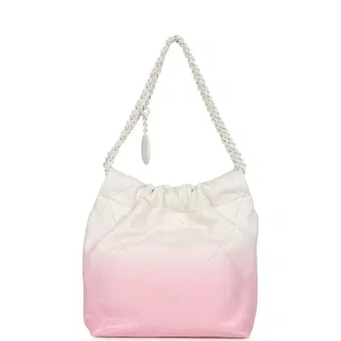 Chanel Chanel Mini 22 Bag Pink and White Ombre Calfskin Lacquered Metal Hardware | Thumbnail 4 Chanel Chanel Mini 22 Bag Pink and White Ombre Calfskin Lacquered Metal Hardware | Thumbnail 4
